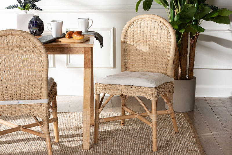 Valerie Bohemian Natural Rattan Dining Chair