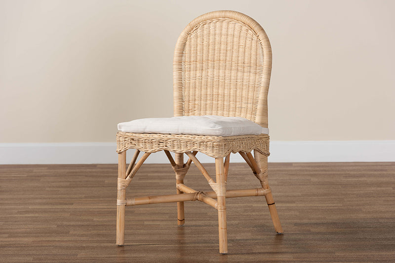 Valerie Bohemian Natural Rattan Dining Chair