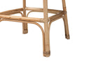 Valerie Bohemian Natural Rattan 2Pc Bar Stool Set Baxton