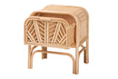Marlette Bohemian Natural Rattan 1-Drawer Nightstand Baxton