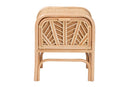 Marlette Bohemian Natural Rattan 1-Drawer Nightstand Baxton