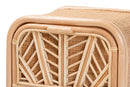 Marlette Bohemian Natural Rattan 1-Drawer Nightstand Baxton