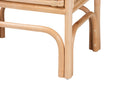 Marlette Bohemian Natural Rattan 1-Drawer Nightstand Baxton