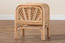 Marlette Bohemian Natural Rattan 1-Drawer Nightstand Baxton