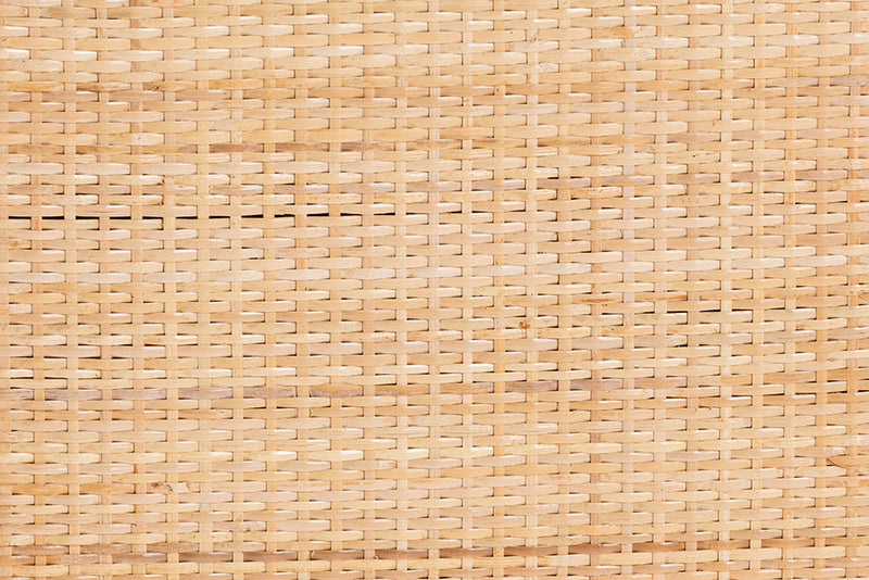 Liora Bohemian Natural Rattan Nightstand Baxton