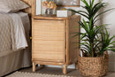 Liora Bohemian Natural Rattan Nightstand Baxton