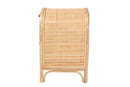 Teresa Bohemian Natural Rattan 2-Drawer Nightstand Baxton