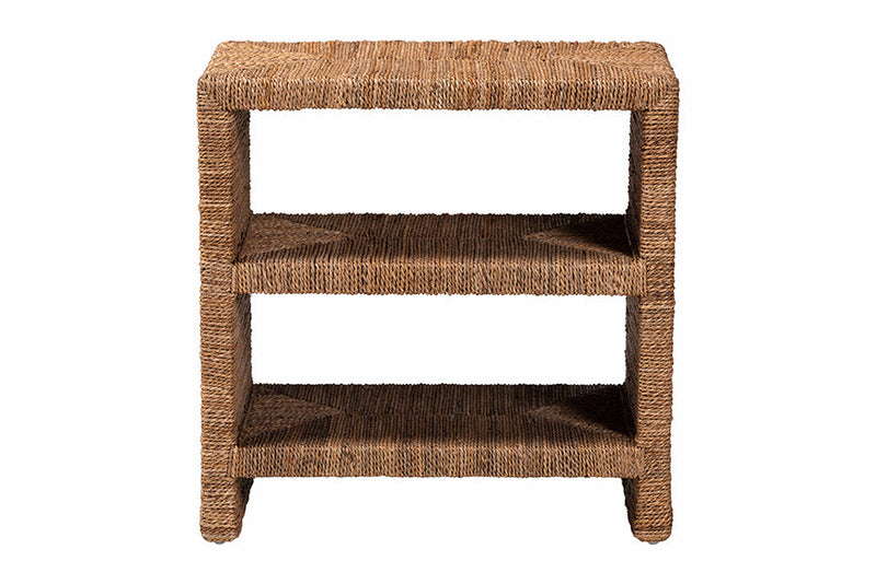 Ardelle Bohemian Natural Seagrass End Table Baxton