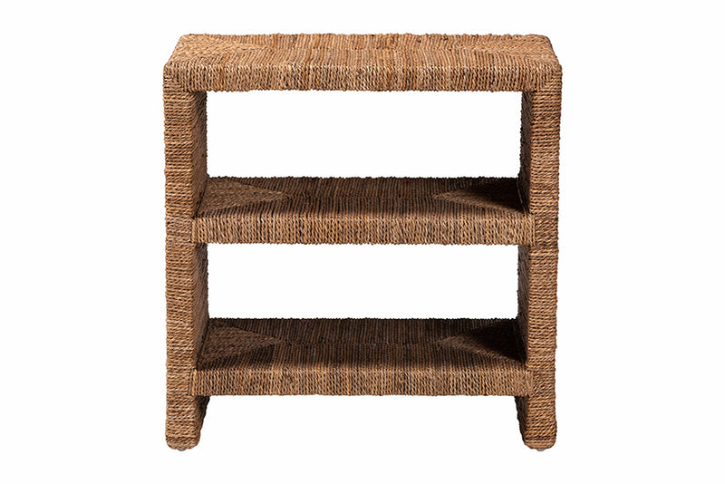 Ardelle Bohemian Natural Seagrass End Table