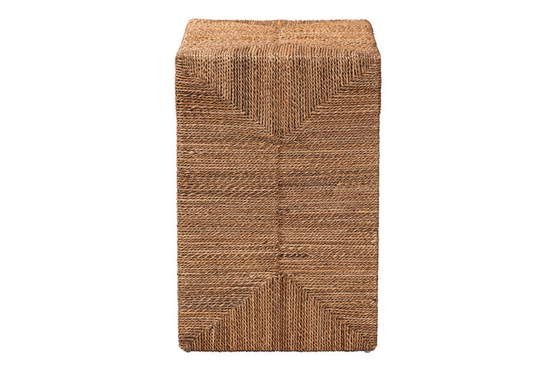 Ardelle Bohemian Natural Seagrass End Table Baxton