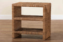 Ardelle Bohemian Natural Seagrass End Table Baxton