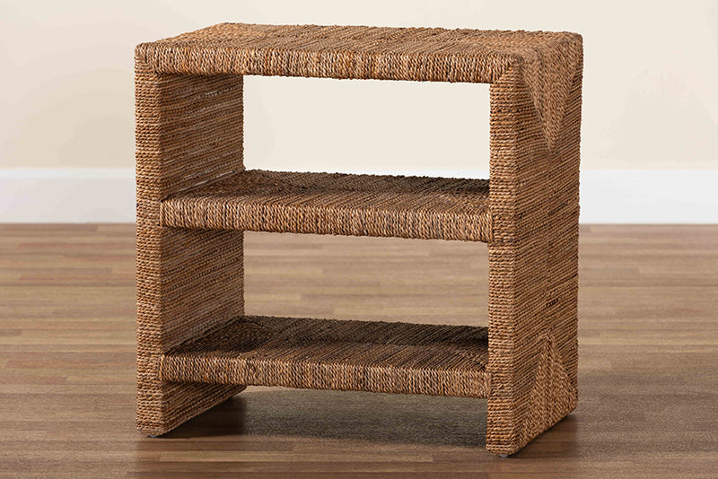 Ardelle Bohemian Natural Seagrass End Table