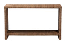 Ardelle Bohemian Natural Seagrass Console Table Baxton
