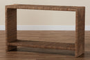 Ardelle Bohemian Natural Seagrass Console Table Baxton