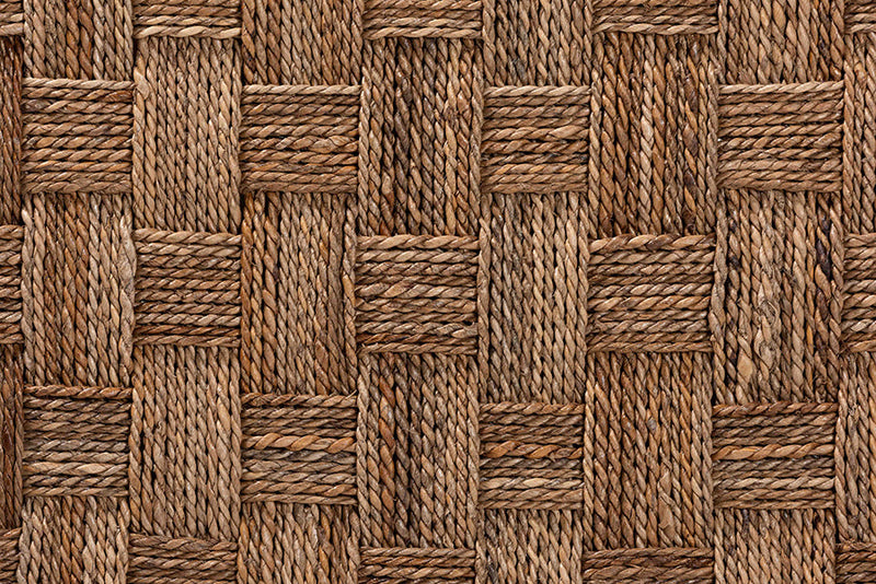 Obert Bohemian Natural Seagrass End Table Baxton