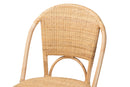 Oxford Bohemian Natural Rattan Dining Chair Baxton