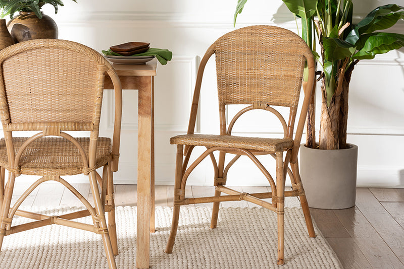 Oxford Bohemian Natural Rattan Dining Chair