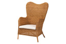 Merrick Bohemian Light Honey Rattan Arm Chair Baxton