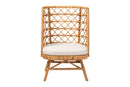 Kobie Bohemian Light Honey Rattan Accent Chair Baxton