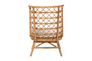 Kobie Bohemian Light Honey Rattan Accent Chair Baxton