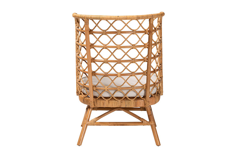 Kobie Bohemian Light Honey Rattan Accent Chair Baxton