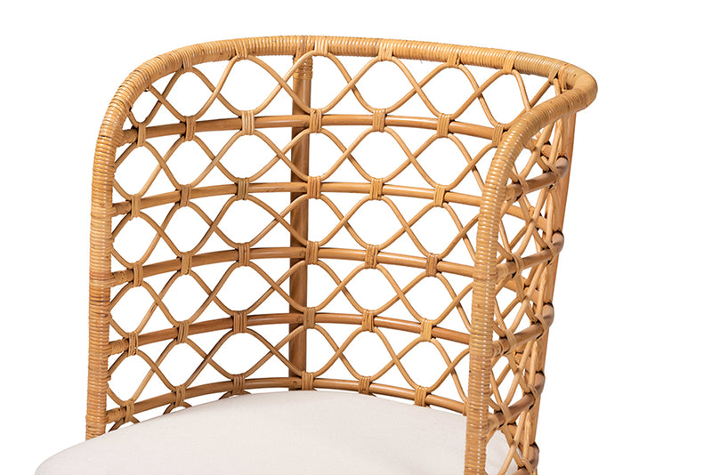 Kobie Bohemian Light Honey Rattan Accent Chair