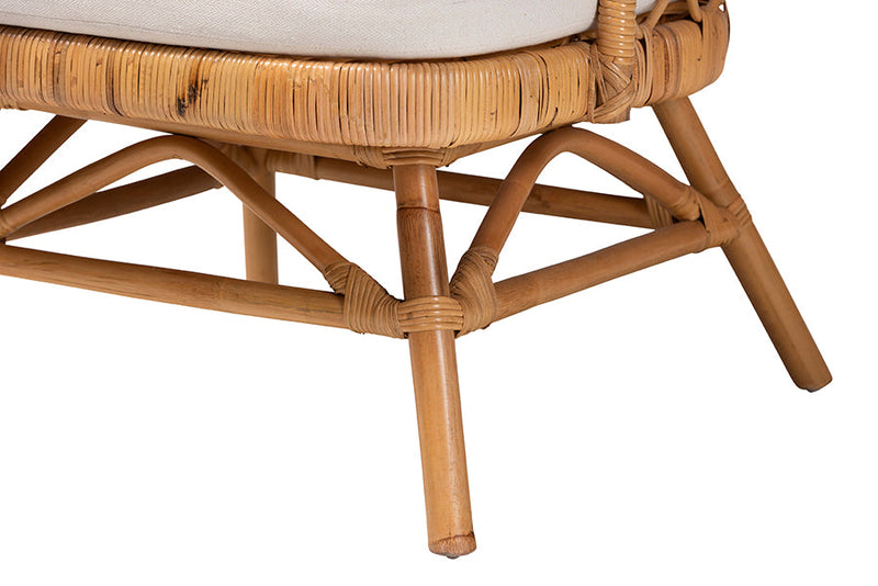 Kobie Bohemian Light Honey Rattan Accent Chair Baxton