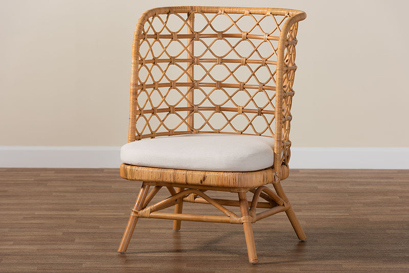 Kobie Bohemian Light Honey Rattan Accent Chair