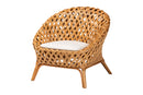 Karis Bohemian Natural Rattan Accent Chair Baxton