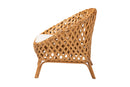 Karis Bohemian Natural Rattan Accent Chair Baxton