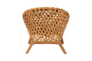 Karis Bohemian Natural Rattan Accent Chair Baxton