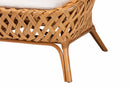 Karis Bohemian Natural Rattan Accent Chair Baxton