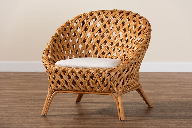 Karis Bohemian Natural Rattan Accent Chair