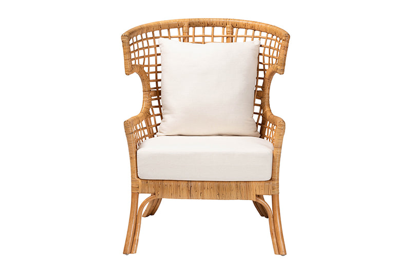 Alleta Bohemian Light Honey Rattan Arm Chair