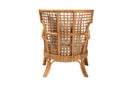 Alleta Bohemian Light Honey Rattan Arm Chair Baxton