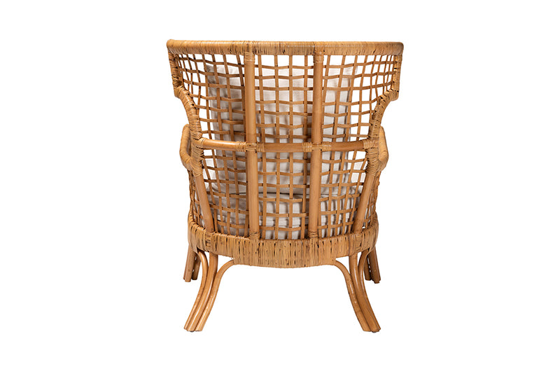 Alleta Bohemian Light Honey Rattan Arm Chair