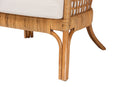 Alleta Bohemian Light Honey Rattan Arm Chair Baxton