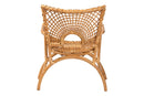 Laina Bohemian Natural Rattan Arm Chair Baxton