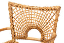 Laina Bohemian Natural Rattan Arm Chair Baxton