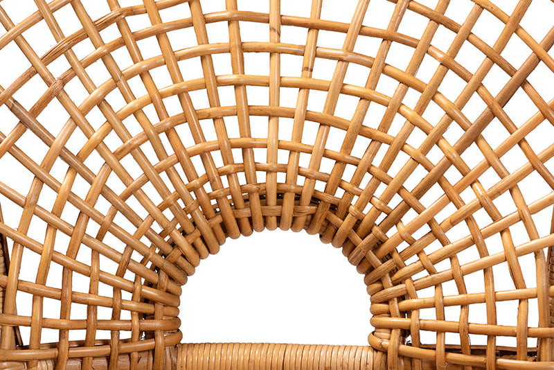 Laina Bohemian Natural Rattan Arm Chair Baxton