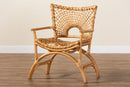Laina Bohemian Natural Rattan Arm Chair Baxton
