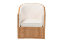 Amsterdam Bohemian Light Honey Rattan Arm Chair Baxton