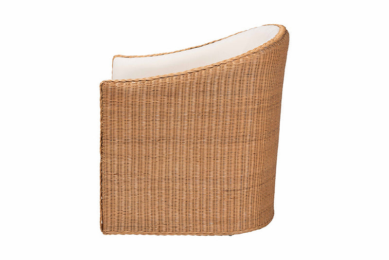 Amsterdam Bohemian Light Honey Rattan Arm Chair Baxton