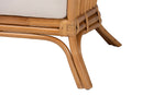 Lavina Bohemian Light Honey Rattan Arm Chair Baxton