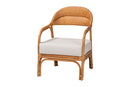 Alivia Bohemian Light Honey Rattan Arm Chair Baxton