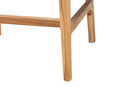 Miya Bohemian Natural Rattan and Teak Wood 2Pc Counter Stool Set Baxton