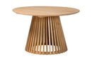 Noemie Modern Slatted Acacia Wood Dining Table Baxton