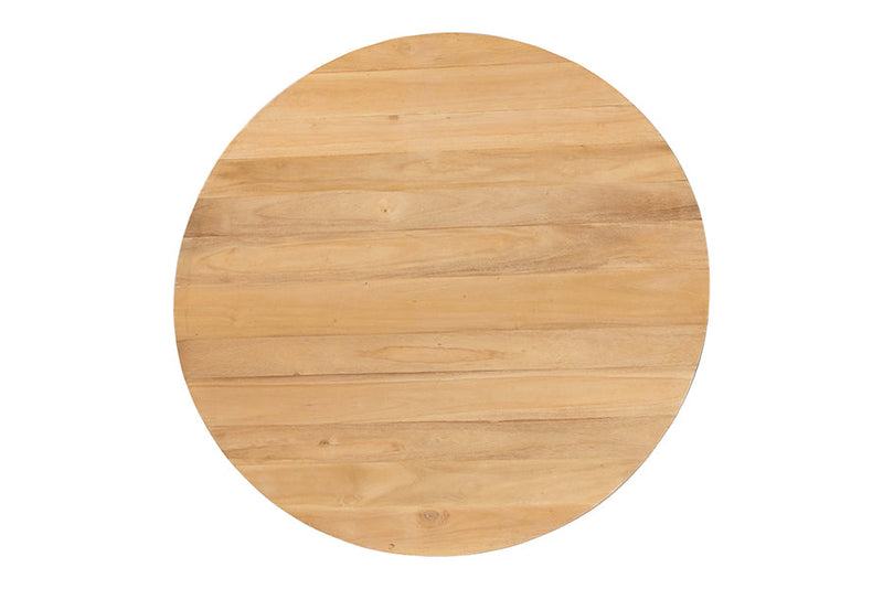 Noemie Modern Slatted Acacia Wood Dining Table Baxton