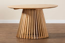 Noemie Modern Slatted Acacia Wood Dining Table Baxton