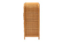 Rapha Natural Rattan 4-Drawer Storage Cabinet Baxton